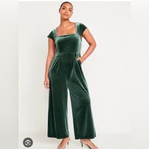 Old Navy Forest Green Jumpsuit